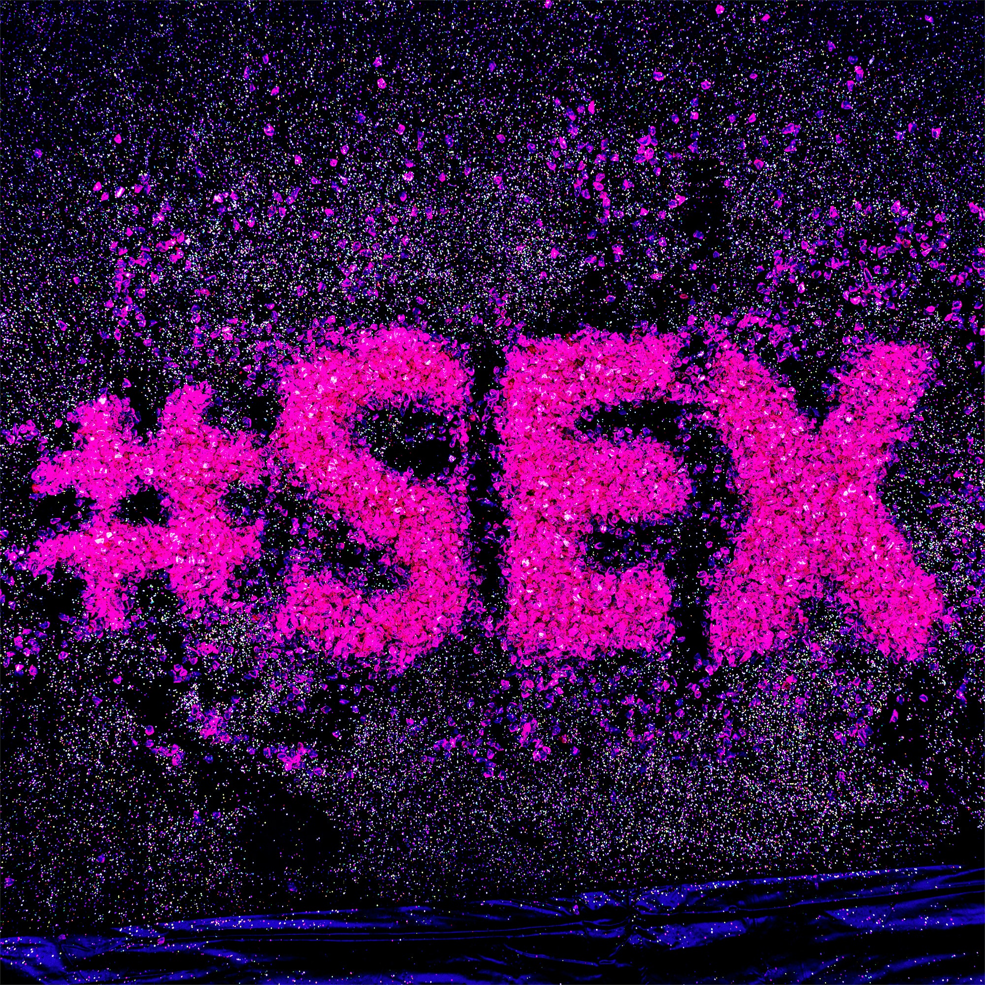 Hashtag Glitter Text Sex Minimal Design Glamour