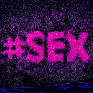 Hashtag Glitter Text Sex Minimal Design Glamour
